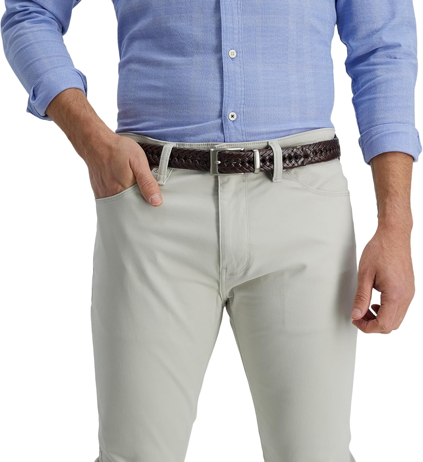 Men's Fully Adjustable Braided Belt - Image 5