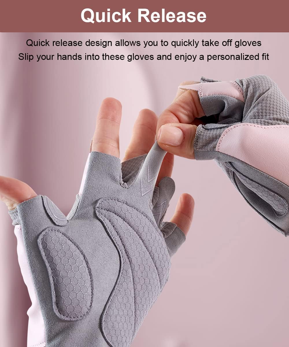 Workout Gloves - Gym & Fitness Gloves for Women, Hand Protection for Working Out - Image 6